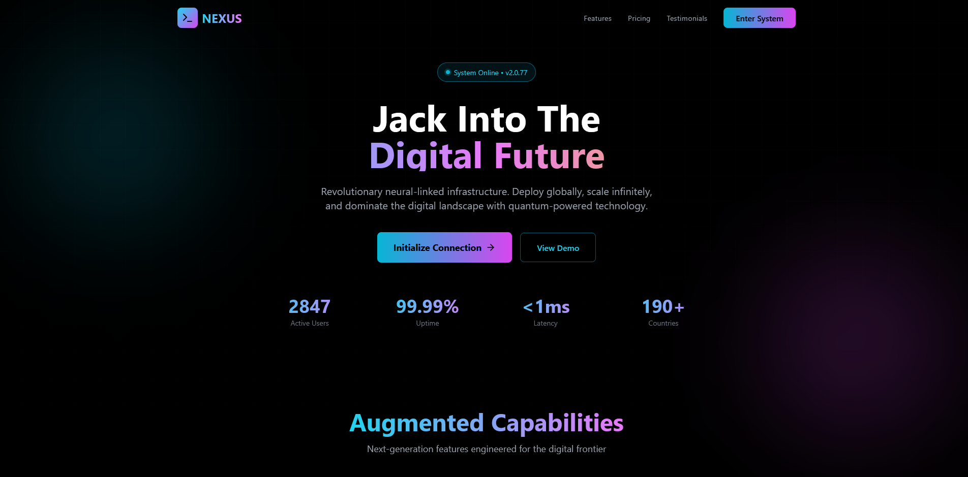 SaaS landing page by ForgeLab